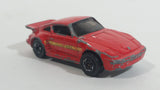 1991 Hot Wheels Porsche 930 Red Die Cast Toy Sports Car Vehicle