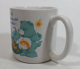1985 American Greetings Care Bears "Fill your day with starshine!" White Stoneware Coffee Mug Collectible