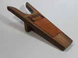 Daine's Western Shops Leather Wood Wooden Boot Jack Puller with Leather Advertising Piece