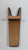 Daine's Western Shops Leather Wood Wooden Boot Jack Puller with Leather Advertising Piece