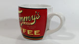 Tommy's Brand Balanced Blend Coffee Red Ceramic Coffee Mug Cup