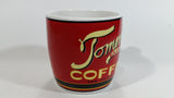 Tommy's Brand Balanced Blend Coffee Red Ceramic Coffee Mug Cup
