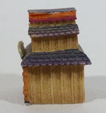 1991 Enesco Joanne Hunot Highly Detailed Bank Building Resin Decorative Miniature Ornamnet