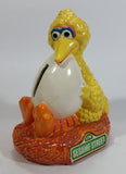Vintage Gorham CTW Sesame Street Big Bird Character Holding Egg Hand Painted Ceramic Coin Bank Collectible