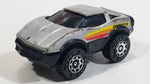 Vintage 1984 Buddy L Corvette Grey Silver Pressed Steel and Plastic Die Cast Toy Car Vehicle - Hong Kong