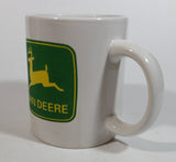 Gibson John Deere Tractor White Ceramic Coffee Mug Farming Collectible