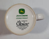 Gibson John Deere Tractor White Ceramic Coffee Mug Farming Collectible