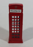 London Royal Telephone Phone Booth with Opening Door Red 3 3/4" Tall Die Cast Toy Collectible - TC 8689
