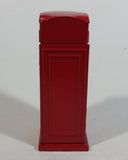 London Royal Telephone Phone Booth with Opening Door Red 3 3/4" Tall Die Cast Toy Collectible - TC 8689