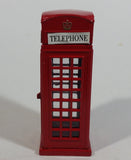 London Royal Telephone Phone Booth with Opening Door Red 3 3/4" Tall Die Cast Toy Collectible - TC 8689
