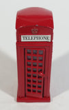 London Royal Telephone Phone Booth with Opening Door Red 3 3/4" Tall Die Cast Toy Collectible - TC 8689