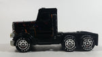 Vintage 1980 Buddy L Peterbilt Semi Truck Tractor Rig Black Pressed Steel and Plastic Toy Car Vehicle