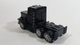 Vintage 1980 Buddy L Peterbilt Semi Truck Tractor Rig Black Pressed Steel and Plastic Toy Car Vehicle