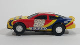 Tyco 1998 Ford Taurus Yellow Blue Red NASCAR Racing Plastic Toy Slot Car Vehicle H1 - Not tested