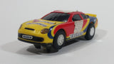 Tyco 1998 Ford Taurus Yellow Blue Red NASCAR Racing Plastic Toy Slot Car Vehicle H1 - Not tested