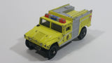 Corgi Chicago Police Department Fire Pumper Hummer Humvee HMMWV Fluorescent Yellow Die Cast Toy Emergency Fire Truck Vehicle