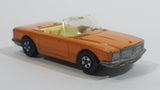 Vintage 1973 Lesney Matchbox Super Fast Mercedes 350 SL Convertible Orange Die Cast Toy Car Vehicle