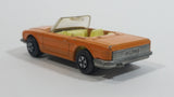 Vintage 1973 Lesney Matchbox Super Fast Mercedes 350 SL Convertible Orange Die Cast Toy Car Vehicle