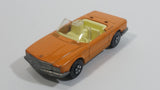 Vintage 1973 Lesney Matchbox Super Fast Mercedes 350 SL Convertible Orange Die Cast Toy Car Vehicle