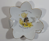 Vintage 1973 Holly Hobbie "Happiness is having someone to care for" Butterfly on Flower Porcelain Dish