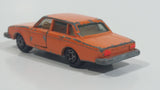 Extremely Rare HTF Vintage 1970s Yatming Volvo 244 DL No. 1058 Orange Die Cast Toy Car Vehicle with Opening Doors - Hong Kong