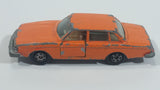 Extremely Rare HTF Vintage 1970s Yatming Volvo 244 DL No. 1058 Orange Die Cast Toy Car Vehicle with Opening Doors - Hong Kong