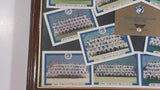 Maxwell House Limited Edition Team Cards 1977-1992 Toronto Blue Jays MLB Baseball Team Set of 16 Cards in Wooden Frame 12 1/4" x 15 1/4"