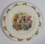 Vintage Royal Doulton Bunnykins "Tickets" Queue Office 6 1/2" English Fine Bone China Plate