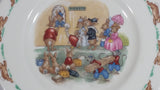 Vintage Royal Doulton Bunnykins "Tickets" Queue Office 6 1/2" English Fine Bone China Plate