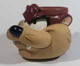 1992 Warner Bros. Looney Tunes Taz Tasmanian Devil Plastic Coffee Cup Mug Cartoon Collectible