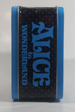 Disney Alice In Wonderland "Back" "That Way" Blue and Black Tin Metal Lunch Box