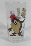 1998 Smucker's Collectables Warner Bros. Baseball Themed Taz Tasmansian Devil Cartoon Character Small Drinking Glass