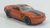 2014 Hot Wheels City 2005 Ford Mustang GT Orange Die Cast Toy Car Vehicle