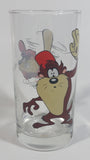 1998 Smucker's Collectables Warner Bros. Baseball Themed Taz Tasmansian Devil Cartoon Character Small Drinking Glass