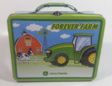 John Deere "Forever Farm" Tractor and Barn Themed Kids Tin Metal Lunch Box Farming Collectible