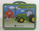 John Deere "Forever Farm" Tractor and Barn Themed Kids Tin Metal Lunch Box Farming Collectible