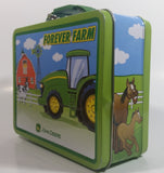 John Deere "Forever Farm" Tractor and Barn Themed Kids Tin Metal Lunch Box Farming Collectible