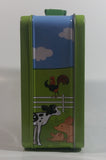 John Deere "Forever Farm" Tractor and Barn Themed Kids Tin Metal Lunch Box Farming Collectible