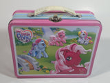 2007 TIN BOX Hasbro My Little Pony Cartoon Characters Pink Metal Tin Lunch Box