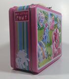 2007 TIN BOX Hasbro My Little Pony Cartoon Characters Pink Metal Tin Lunch Box