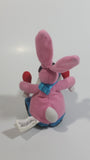 1997 Energizer Bunny Small Pink Beanie Plush Stuffed Animal Toy Battery Collectible