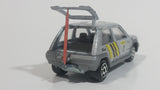 Rare HTF 1985 Majorette Renault Supercinq GT Turbo No. 205 Silver Grey Die Cast Toy Car Vehicle 1/51 Scale