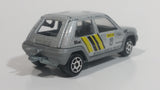 Rare HTF 1985 Majorette Renault Supercinq GT Turbo No. 205 Silver Grey Die Cast Toy Car Vehicle 1/51 Scale