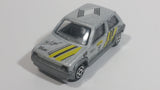 Rare HTF 1985 Majorette Renault Supercinq GT Turbo No. 205 Silver Grey Die Cast Toy Car Vehicle 1/51 Scale