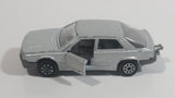 Majorette 1985 Renault 25 No. 222 Silver Grey 1/63 Scale Die Cast Toy Car Vehicle with Opening Doors