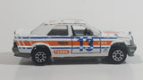 Vintage Majorette Mercedes 190E 2.3 - 16 White #13 No. 231 Die Cast Toy Car Vehicle with Opening Doors 1/59 Scale Made in France