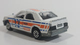Vintage Majorette Mercedes 190E 2.3 - 16 White #13 No. 231 Die Cast Toy Car Vehicle with Opening Doors 1/59 Scale Made in France