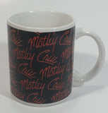 2009 Motley Crue Black with Red Writing Ceramic Coffee Mug Music Rock Band Collectible