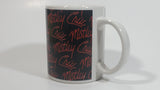 2009 Motley Crue Black with Red Writing Ceramic Coffee Mug Music Rock Band Collectible
