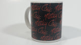 2009 Motley Crue Black with Red Writing Ceramic Coffee Mug Music Rock Band Collectible